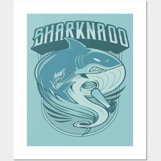 Sharknado Wall Art by Akiwa